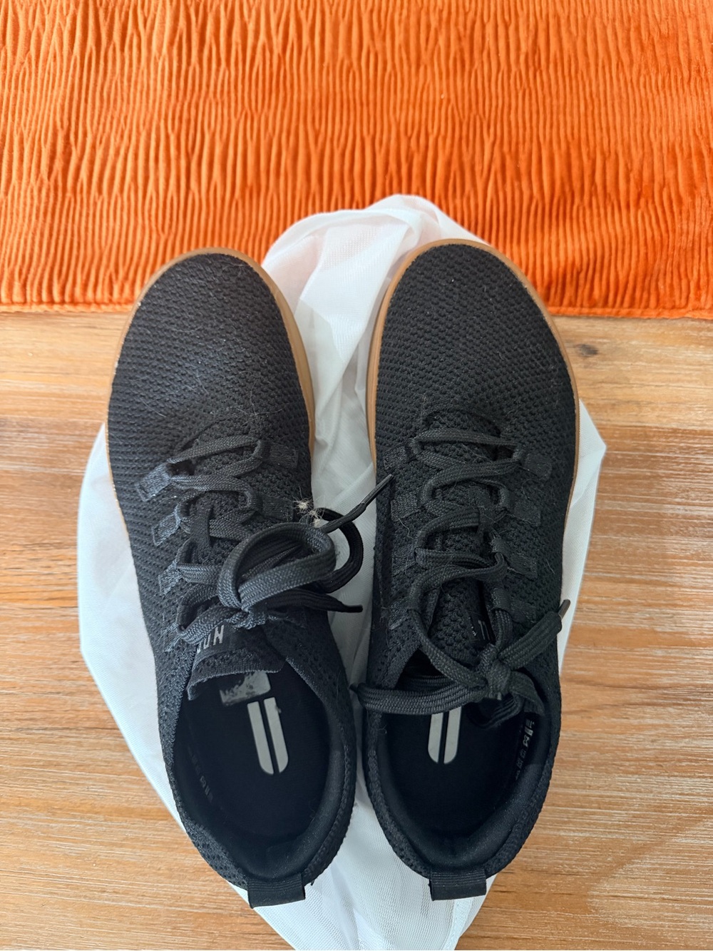 NOBULL Black Knit Trainer Sneakers with Gum Sole